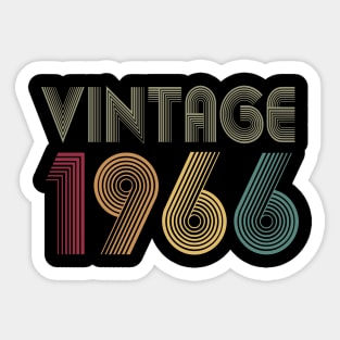 54th Birthday 1966 Gift Vintage Classic Sticker